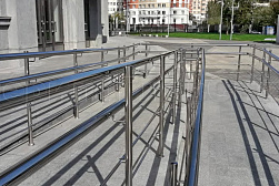 Поручни для инвалидов из нержавеющей стали в Уфе. Готовые проекты ПерилаГлавСнаб - фото 2