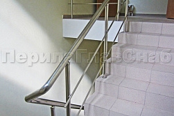 Перила и ограждения из нержавеющей стали с двумя ригелями в Уфе. Готовые проекты ПерилаГлавСнаб - фото 15