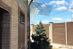 Стеклянные козырьки на вантах в Уфе. Готовые проекты ПерилаГлавСнаб - фото 17