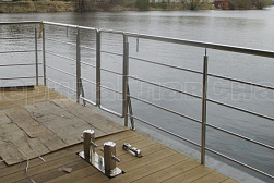 Ограждение лестницы от детей в Уфе. Готовые проекты ПерилаГлавСнаб - фото 8