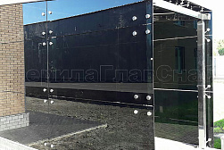 Козырьки и навесы на металлокаркасе в Уфе. Готовые проекты ПерилаГлавСнаб - фото 11