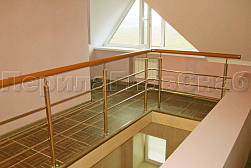 Ограждения из нержавеющей стали с тремя ригелями в Уфе. Готовые проекты ПерилаГлавСнаб - фото 13