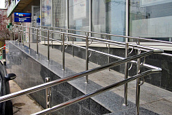 Поручни для инвалидов из нержавеющей стали в Уфе. Готовые проекты ПерилаГлавСнаб - фото 17