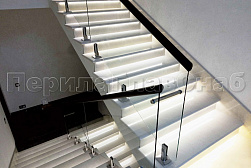 Ограждения для лестниц в Уфе. Готовые проекты ПерилаГлавСнаб - фото 1