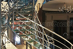 Ограждения для лестниц в Уфе. Готовые проекты ПерилаГлавСнаб - фото 19