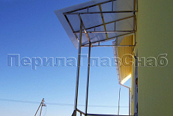 Козырьки и навесы на металлокаркасе в Уфе. Готовые проекты ПерилаГлавСнаб - фото 22