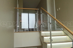 Перила и ограждения из нержавейки и дерева в Уфе. Готовые проекты ПерилаГлавСнаб - фото 13