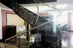 Цельностеклянные ограждения на несущем стекле в Уфе. Готовые проекты ПерилаГлавСнаб - фото 4