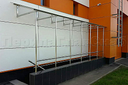 Козырьки и навесы на металлокаркасе в Уфе. Готовые проекты ПерилаГлавСнаб - фото 17