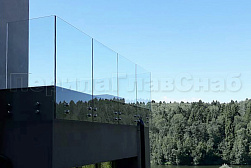 Стеклянные перила для балконов в Уфе. Готовые проекты ПерилаГлавСнаб - фото 33