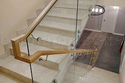 Перила и ограждения из нержавейки и дерева в Уфе. Готовые проекты ПерилаГлавСнаб - фото 7