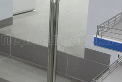 Ограждения и перила без ригелей из нержавеющей стали (без заполнения) в Уфе. Готовые проекты ПерилаГлавСнаб - фото 2