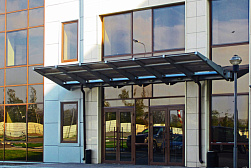 Консольные козырьки и навесы в Уфе. Готовые проекты ПерилаГлавСнаб - фото 11