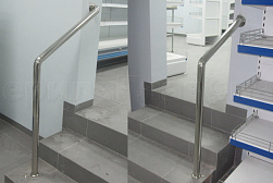 Ограждения и перила без ригелей из нержавеющей стали (без заполнения) в Уфе. Готовые проекты ПерилаГлавСнаб - фото 1