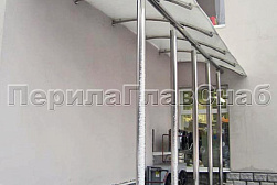 Козырьки и навесы на металлокаркасе в Уфе. Готовые проекты ПерилаГлавСнаб - фото 27