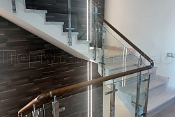 Стеклянные перила для колодезных лестниц в Уфе. Готовые проекты ПерилаГлавСнаб - фото 3