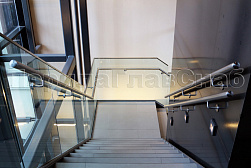 Стеклянные ограждения для торговых  и бизнес центров в Уфе. Готовые проекты ПерилаГлавСнаб - фото 19