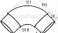 Отвод Ø50.8х1.45 мм, полированный, (AISI 304) k052-3