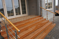 Перила и ограждения из нержавейки и дерева в Уфе. Готовые проекты ПерилаГлавСнаб - фото 9