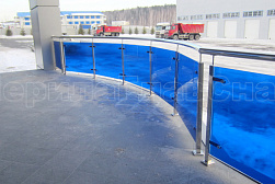 Стеклянные ограждения для улицы в Уфе. Готовые проекты ПерилаГлавСнаб - фото 5 Стеклянные ограждения для улицы в Уфе. Готовые проекты ПерилаГлавСнаб - фото 5