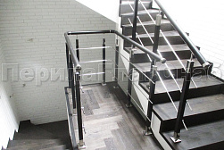 Перила и ограждения из нержавейки и дерева в Уфе. Готовые проекты ПерилаГлавСнаб - фото 5