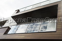 Стеклянные перила для балконов в Уфе. Готовые проекты ПерилаГлавСнаб - фото 39