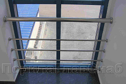 Ограждение на окна из нержавеющей стали в Уфе. Готовые проекты ПерилаГлавСнаб - фото 2