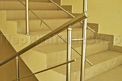 Перила и ограждения из нержавеющей стали с двумя ригелями в Уфе. Готовые проекты ПерилаГлавСнаб - фото 10